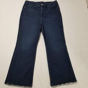 Good American Denim Size 15 Good Legs Crop Mini Boot Jeans Blue 224 High Rise